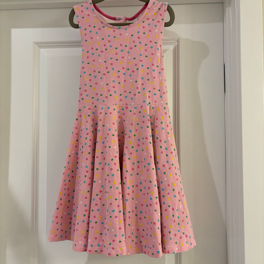 Florence Eiseman Pink Polka Dot Cotton Tie Back Fit and Flare Twirl Size 6X EUC